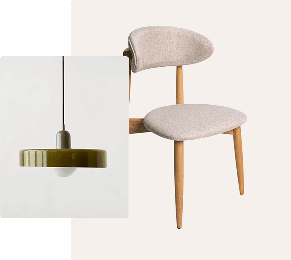 Stylish furniture in a modern home
